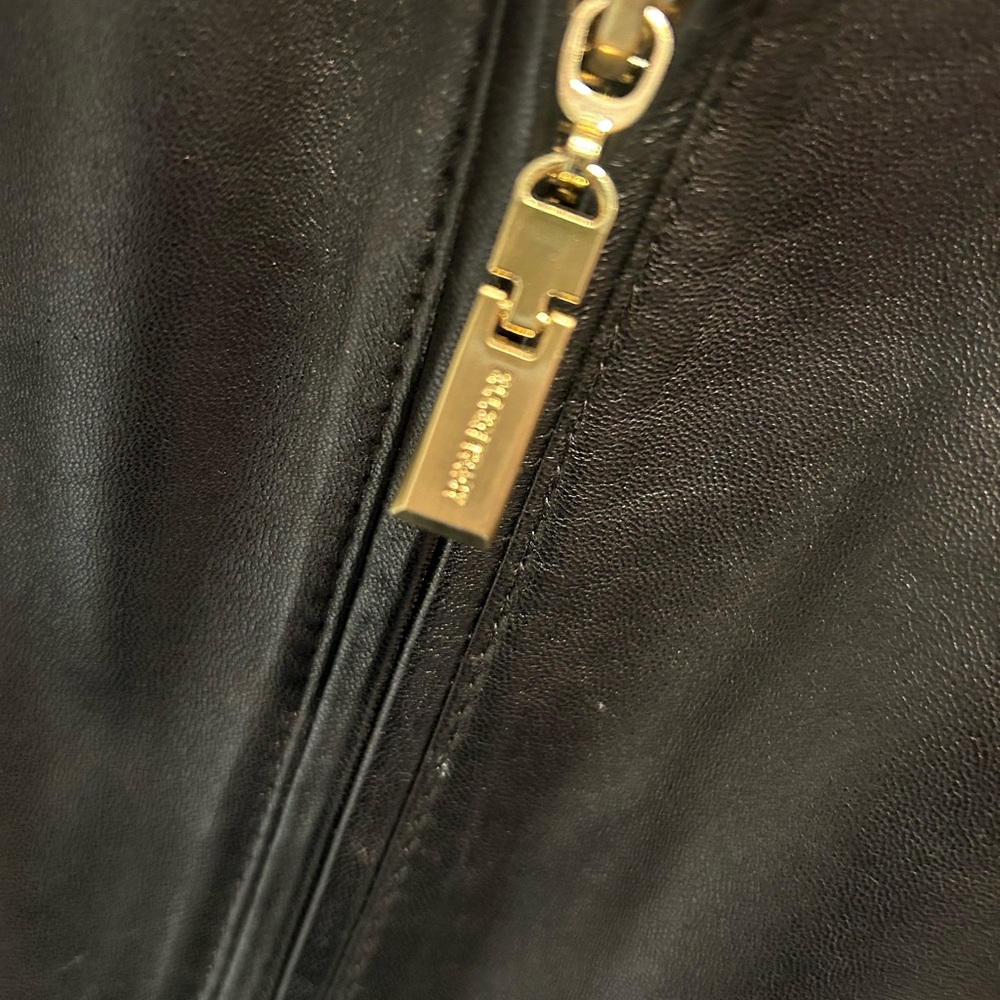 Ellen Tracy Women's Black Buttery Soft Leather Jacket Large - Picture 2 of 10